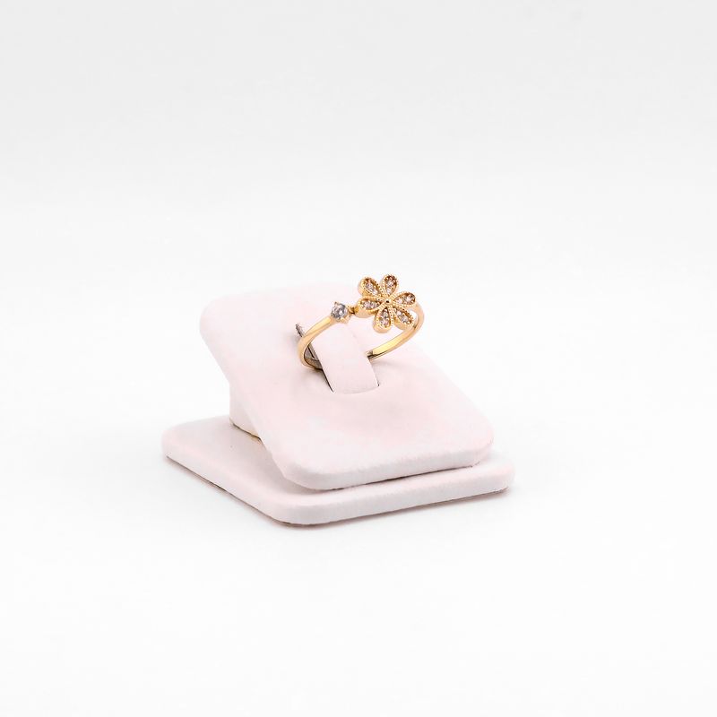 Anillo Flor C/p 14k 2g #8